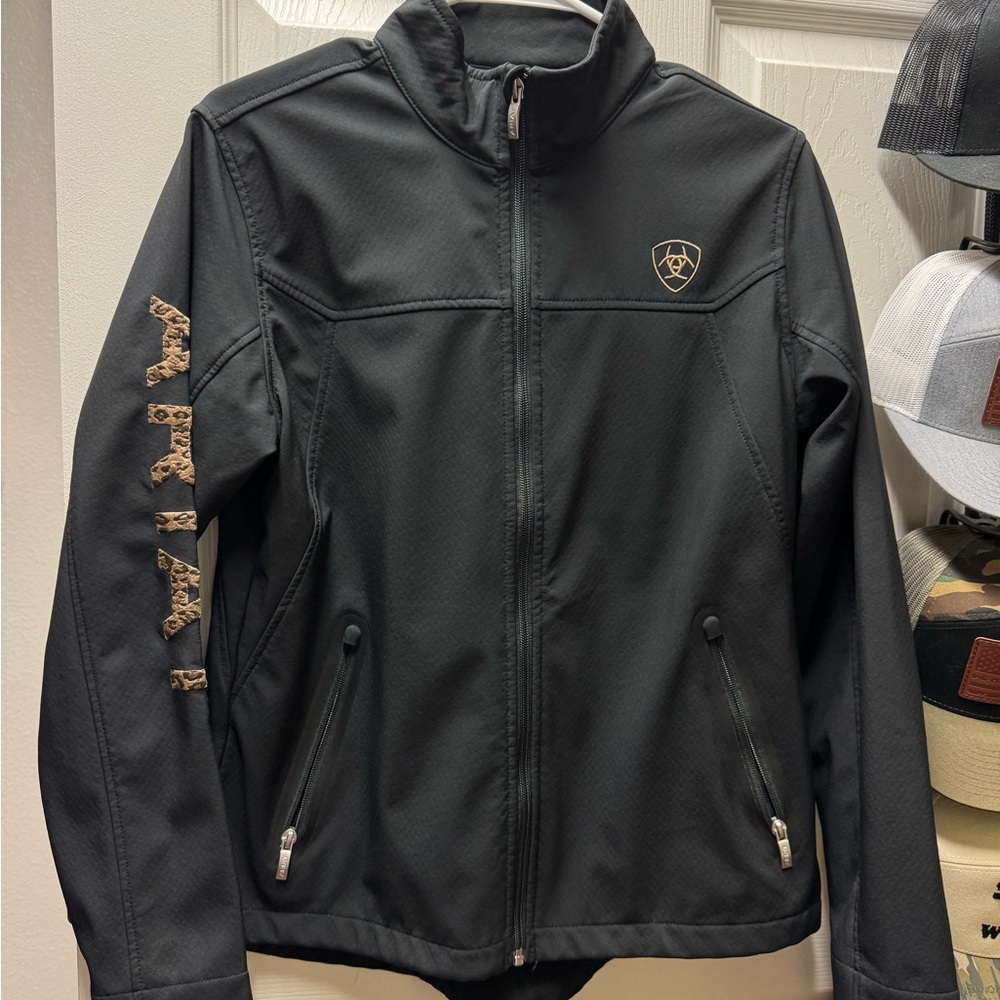 Black Softshell Jacket with Logo